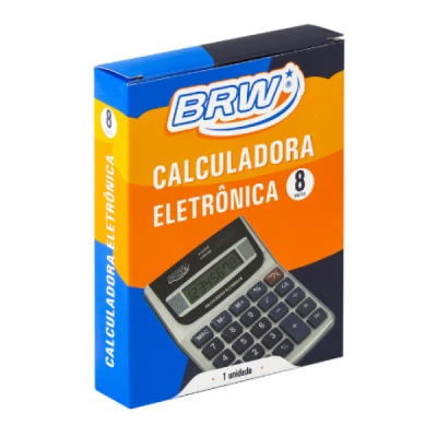 Calculadora média 8 dígitos de bolso - Prata - CC2000 - BRW