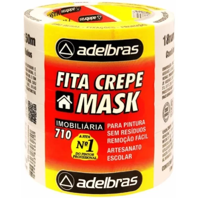 Fita Crepe Mask - 18mm X 50m - UN - Adelbras