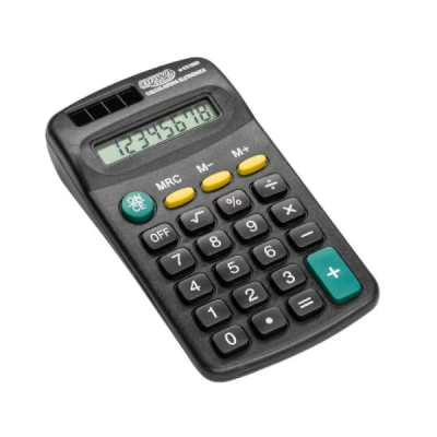 Calculadora pequena 8 dígitos de bolso - Preta - CC1000 - BRW