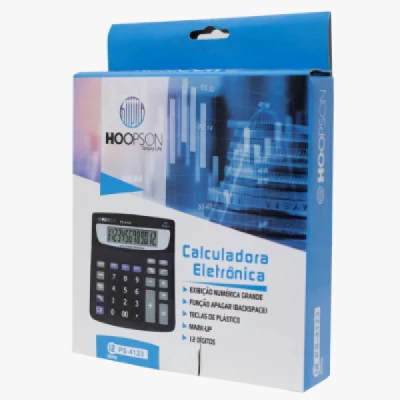 Calculadora 12 Dígitos Números Grandes Função Raiz Quadrada PS-4123 - Hoopson