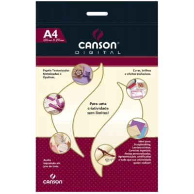 Papel Perolado Furtacor A4 250g Pct C/15 Folhas - Canson