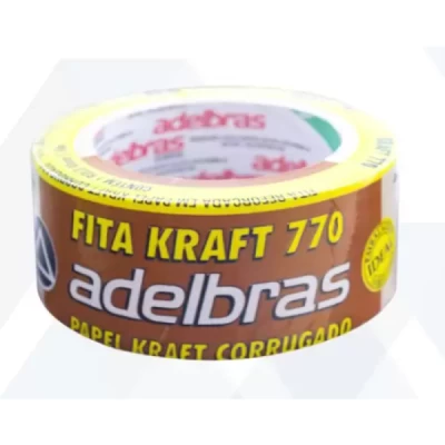 Fita Adesiva Kraft Crepe - 36mm X 10m - Adelbras
