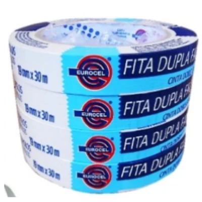 Fita Dupla Face - 19mm x 30m - Eurocel