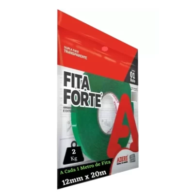 Fita Dupla Face Forte 12mm X 20M - 0.8mm - Adere