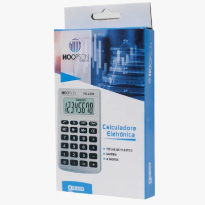 Calculadora 8 Dígitos Bateria Números Grandes Função Raiz Quadrada PS-2239 - Hoopson