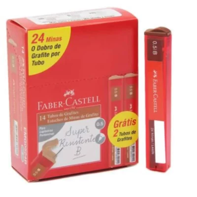Grafite 0.5mm Faber Castell - C/24 Minas B