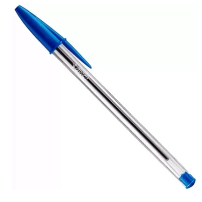 Caneta Esferográfica 1.0mm Cristal Azul Bic CX C/50 Un