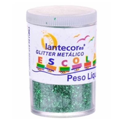 Glitter em Pó Brilho - Verde - 3g - Lantecor