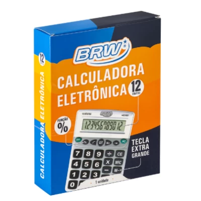 Calculadora grande 12 dígitos - Prata - CC4001 - BRW