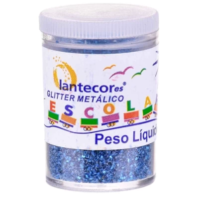 Glitter em Pó Brilho - Azul Claro - 3g - Lantecor