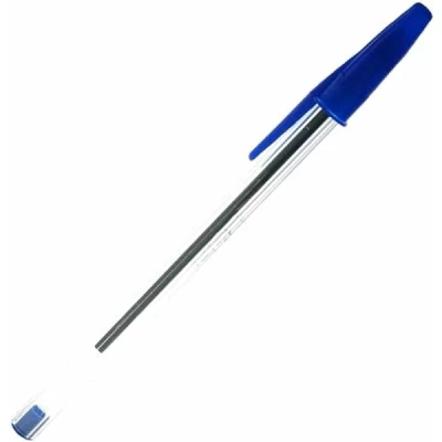 Caneta Esferográfica 1.0mm Injex Pen Azul CX C/50 Und